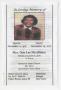 Primary view of [Funeral Program for Ora Lee McAllister, December 6, 2010]