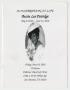 Pamphlet: [Funeral Program for Bessie Lee Patridge, June 18, 2010]