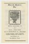 Pamphlet: [Funeral Program for Brother Lonnie Hysaw, Sr., April, 15, 1975]