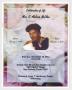 Pamphlet: [Funeral Program for G. Melrose McClain, November 10, 2012]