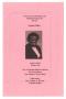 Primary view of [Funeral Program for Sophie Miles, April 9, 2010]