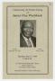 Pamphlet: [Funeral Program for James Clay Pinchback, May 13, 1999]