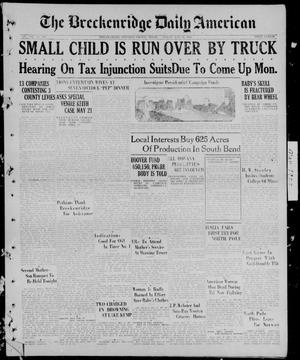 Primary view of object titled 'The Breckenridge Daily American (Breckenridge, Tex.), Vol. 8, No. 264, Ed. 1, Friday, May 11, 1928'.