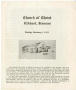 Primary view of [Elkhart, Kansas Church of Christ Bulletin]