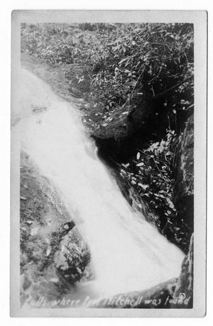 Primary view of object titled '[Postcard of Small Waterfall]'.