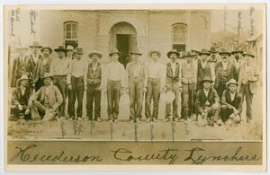 Primary view of object titled 'Henderson County Lynchers'.
