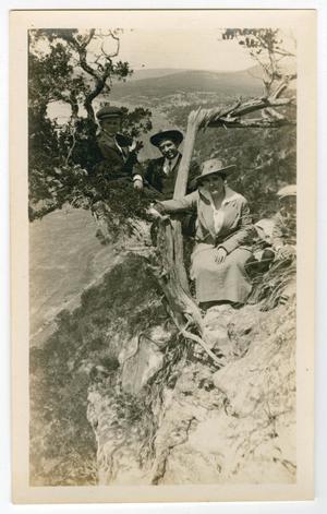 Primary view of object titled '[Campbell Family at Mount Bonnell]'.