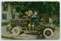 Postcard: [Postcard of a Fire Truck, Greenfield, Mass.]