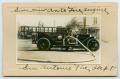 Postcard: [Postcard with a Photograph of the Side of a San Antonio Fire Departm…