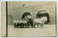 Postcard: [Postcard with a Photo of Engine #32 at a Fire Station]