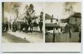 Primary view of [Postcard with Two Photos of House Fires from L. H. Woods]