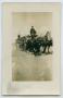 Postcard: [Postcard with an Image of a Horse-Drawn Wagon Exercising]