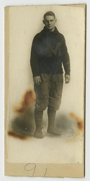 Primary view of object titled '[Portrait of Henry Clay, Jr. the Football Player]'.