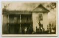 Primary view of [Postcard with a Photograph of a Burning Home in Dallas, Texas]