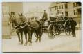 Postcard: [Postcard with a Photograph of a Horse-Drawn Steamer Vehicle]