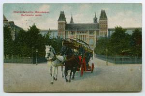 Primary view of object titled '[Postcard of Dutch Firemen]'.