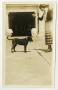 Photograph: [Photograph of Mamie McFaddin Ward with Dog]