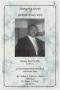 Pamphlet: [Funeral Program for Kenneth Bruce Carter, March 4, 1996]