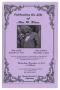Pamphlet: [Funeral Program for Alice W. Hines, November 14, 2012]