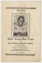 Primary view of [Funeral Program for Ernest Mae Evans, March 6, 1965]