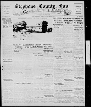 Primary view of object titled 'Stephens County Sun (Breckenridge, Tex.), Vol. 8, No. 52, Ed. 1, Friday, June 24, 1938'.
