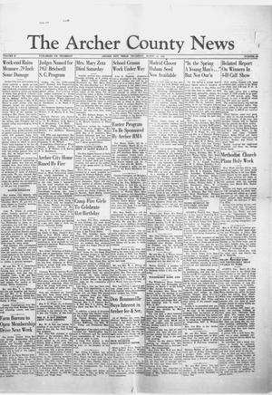 Primary view of object titled 'The Archer County News (Archer City, Tex.), Vol. 37, No. 12, Ed. 1 Thursday, March 15, 1951'.
