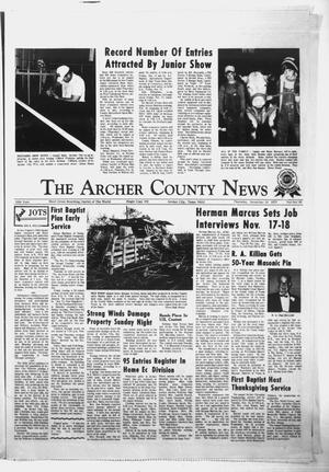 Primary view of object titled 'The Archer County News (Archer City, Tex.), Vol. 55, No. 45, Ed. 1 Thursday, November 9, 1972'.