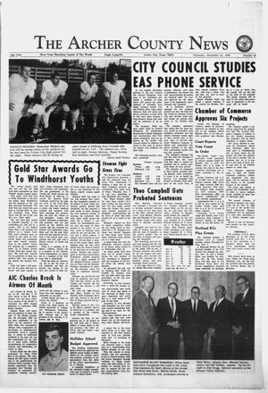 Primary view of object titled 'The Archer County News (Archer City, Tex.), Vol. 54, No. 46, Ed. 1 Thursday, November 14, 1968'.