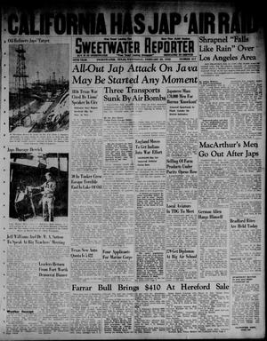 Primary view of object titled 'Sweetwater Reporter (Sweetwater, Tex.), Vol. 45, No. 217, Ed. 1 Wednesday, February 25, 1942'.