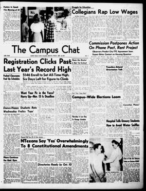 Primary view of object titled 'The Campus Chat (Denton, Tex.), Vol. 33, No. 3, Ed. 1 Friday, September 30, 1949'.