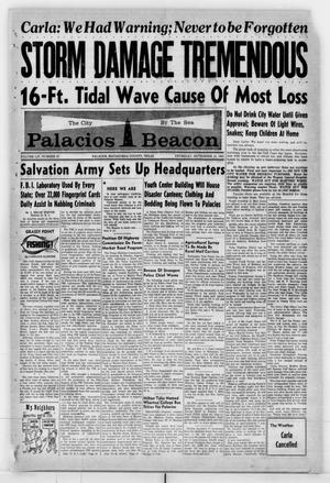 Primary view of object titled 'Palacios Beacon (Palacios, Tex.), Vol. 54, No. 37, Ed. 1 Thursday, September 14, 1961'.