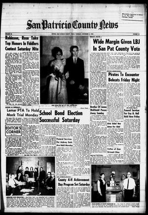 Primary view of object titled 'San Patricio County News (Sinton, Tex.), Vol. 56, No. 45, Ed. 1 Thursday, November 5, 1964'.