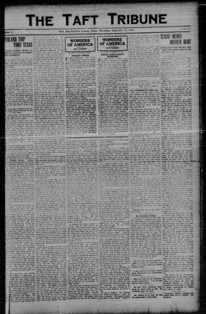 Primary view of object titled 'The Taft Tribune (Taft, Tex.), Vol. 1, No. 20, Ed. 1 Thursday, September 15, 1921'.