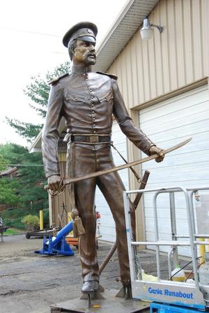 [Statue of a Serviceman with a Sword #8]