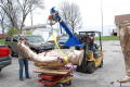 Photograph: [Hooking a Statue to a Forklift #2]