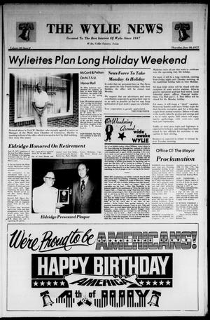 Primary view of object titled 'The Wylie News (Wylie, Tex.), Vol. 30, No. 2, Ed. 1 Thursday, June 30, 1977'.