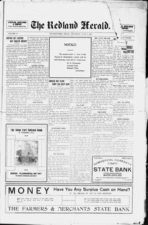 The Redland Herald. (Nacogdoches, Tex.), Vol. 18, No. 52, Ed. 1 Thursday, June 5, 1913