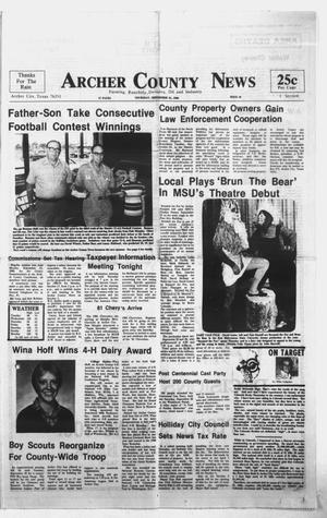 Primary view of object titled 'Archer County News (Archer City, Tex.), No. 39, Ed. 1 Thursday, September 25, 1980'.
