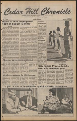 Primary view of object titled 'Cedar Hill Chronicle (Cedar Hill, Tex.), Vol. 16, No. 50, Ed. 1 Thursday, August 21, 1980'.