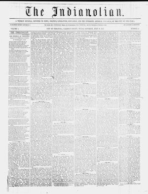 Primary view of The Indianolian. (Indianola, Tex.), Vol. 1, No. 3, Ed. 1 Saturday, July 18, 1857