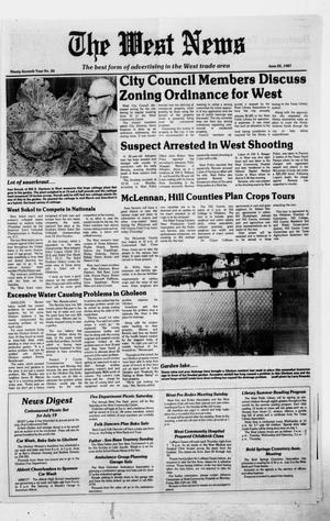 Primary view of object titled 'The West News (West, Tex.), Vol. 97, No. 26, Ed. 1 Thursday, June 25, 1987'.