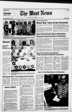 Primary view of object titled 'The West News (West, Tex.), Vol. 92, No. 45, Ed. 1 Thursday, November 11, 1982'.