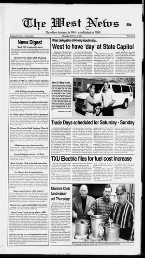 Primary view of object titled 'The West News (West, Tex.), Vol. 111, No. 6, Ed. 1 Thursday, February 8, 2001'.