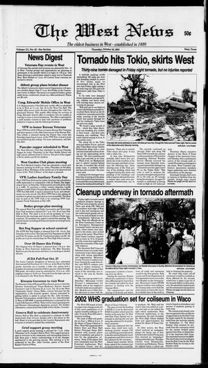 Primary view of object titled 'The West News (West, Tex.), Vol. 111, No. 42, Ed. 1 Thursday, October 18, 2001'.