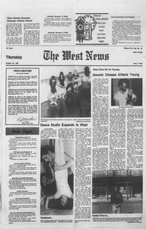 Primary view of object titled 'The West News (West, Tex.), Vol. 91, No. 43, Ed. 1 Thursday, October 22, 1981'.
