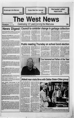 Primary view of The West News (West, Tex.), Vol. 101, No. 24, Ed. 1 Thursday, June 13, 1991