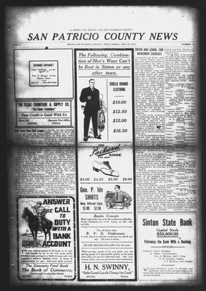 Primary view of object titled 'San Patricio County News (Sinton, Tex.), Vol. 5, No. 14, Ed. 1 Friday, May 23, 1913'.