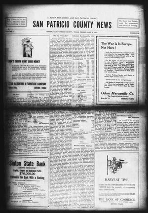 Primary view of object titled 'San Patricio County News (Sinton, Tex.), Vol. 7, No. 20, Ed. 1 Friday, July 2, 1915'.