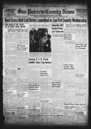 Primary view of San Patricio County News (Sinton, Tex.), Vol. 33, No. 44, Ed. 1 Thursday, November 13, 1941