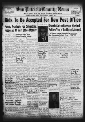Primary view of San Patricio County News (Sinton, Tex.), Vol. 41, No. 11, Ed. 1 Thursday, March 17, 1949
